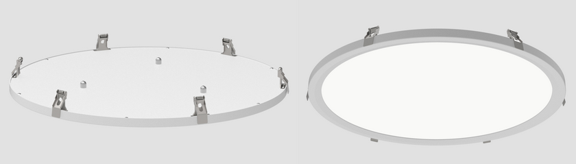 Cyanlite LED round panel light recessed